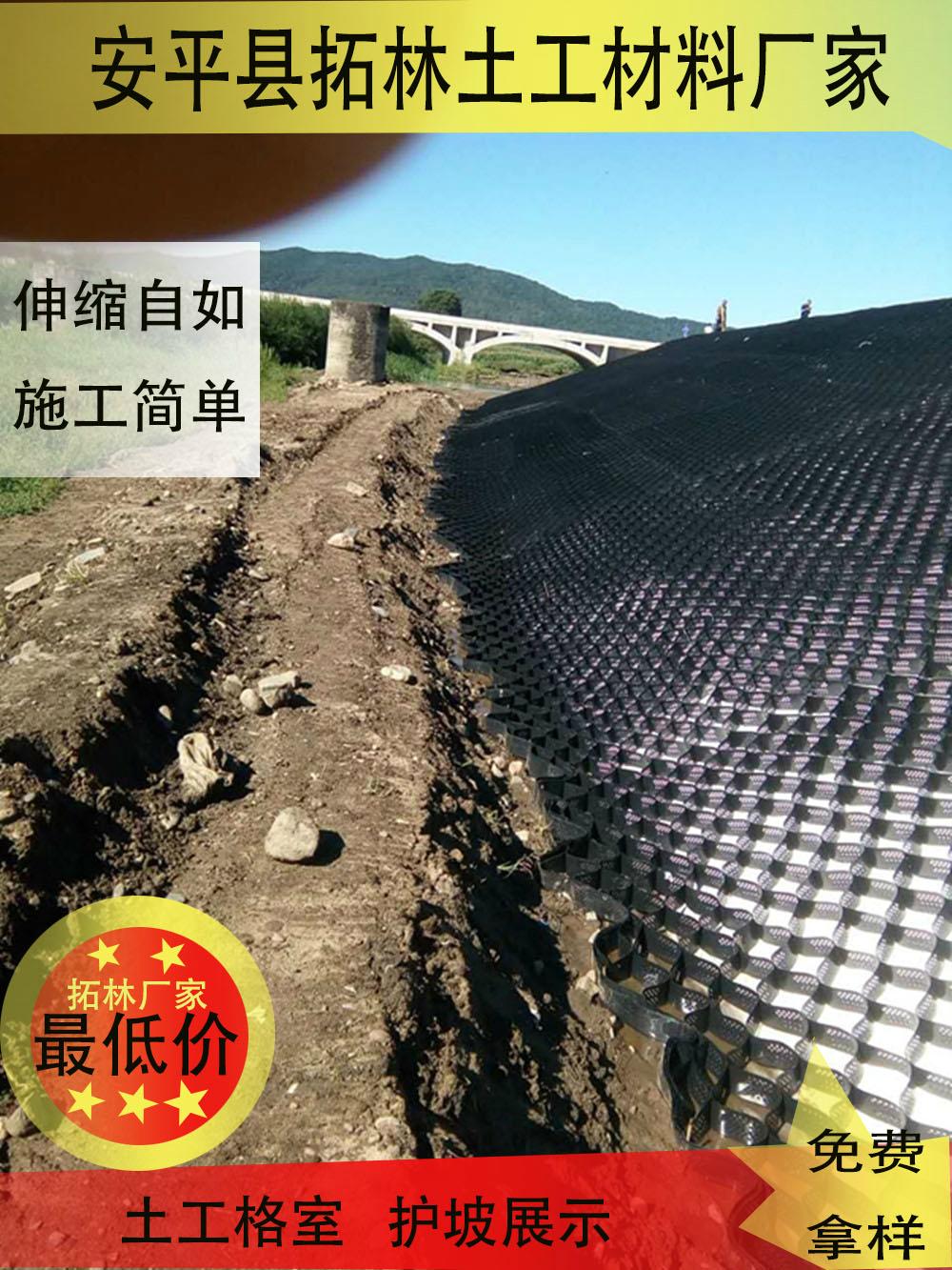 護坡土工格室高50-250 HDPE片材 規格齊全 5