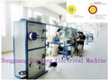 Tight buffering fiber extrusion line