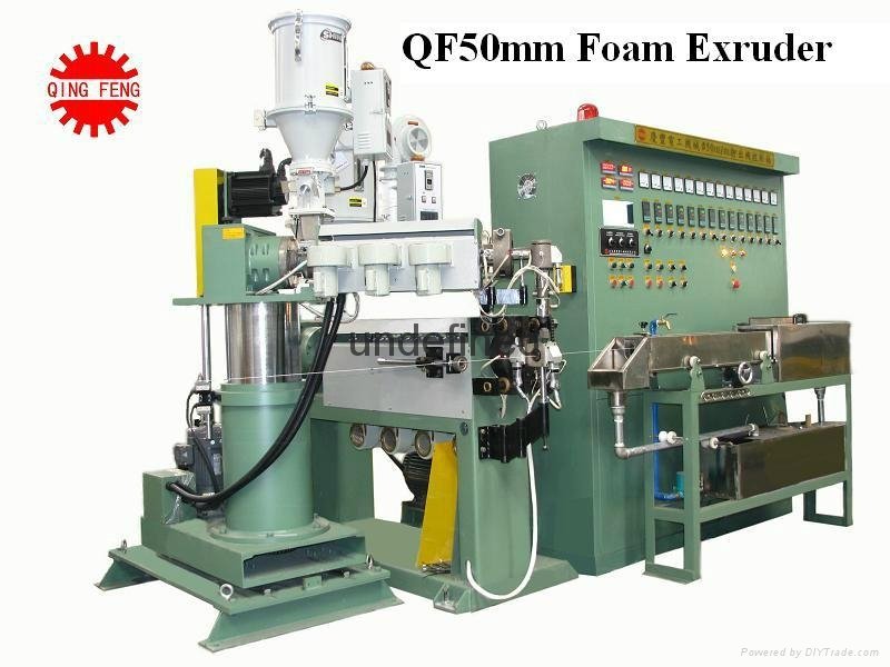 Chemical foaming extrusion line