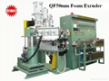 Chemical foaming extrusion line