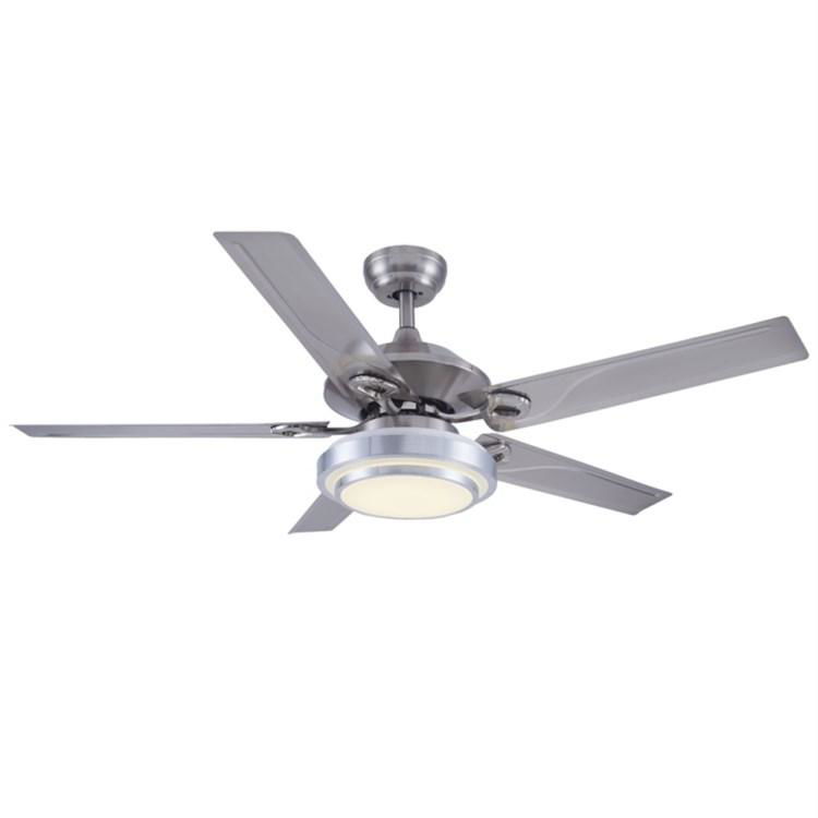 48 Inches Sand nickel iron blades LED lamp ceiling fan