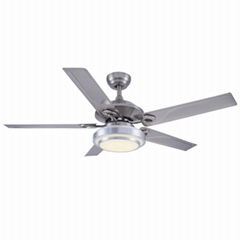 48 Inches Sand nickel iron blades LED lamp ceiling fan