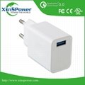 2016 High Speed Charge QC3.0 EU Plug Travel USB Charger for mobile phone 5