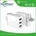 low price factory delivery QC3.0 US Plug  Travel USB Charger for cell phone 1