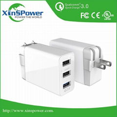 low price factory delivery QC3.0 US Plug  Travel USB Charger for cell phone