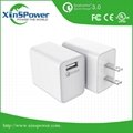 low price factory delivery QC3.0 US Plug  Travel USB Charger for cell phone 3