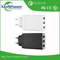 High Technology Item QC3.0 EU Plug 3 port Travel USB Charger 1