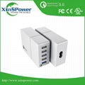 Shenzhen High Technology Item QC3.0 5 port portable USB Charger