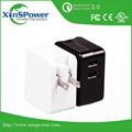 Guangdong High Technology Item 5V3.4A portable travel USB Charger for cell phone 4