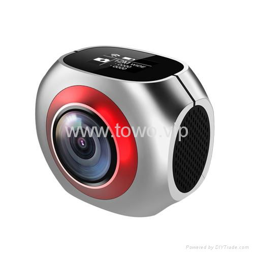 360 camera 360Pro 4K15/2.7k25/960p30 VR Recording 1.0" Screen + 360-degree Lens 