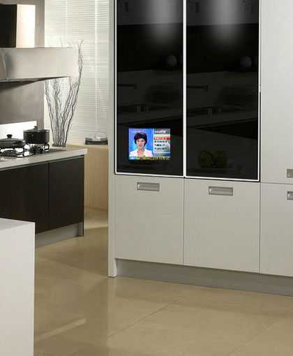New Style Smart Touch Screen Kitchen TV For Cabinet Door