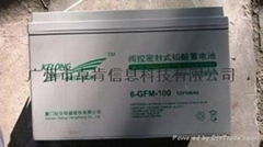 科華蓄電池12V100AH正品