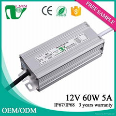  12V60W LED power supply for Chinese knot for     EI NENG