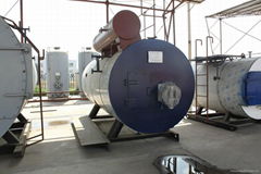 High and low stress horizontal internal combustion gas (oil) boiler