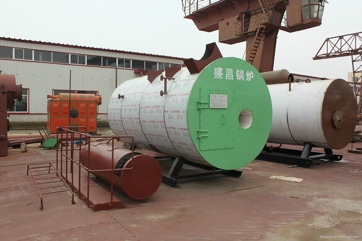 High and low stress horizontal internal combustion gas (oil) boiler 3