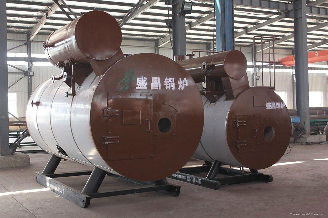 High and low stress horizontal internal combustion gas (oil) boiler 4