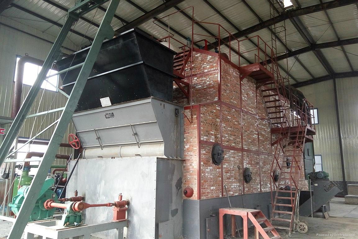 The combination of water fire tube boiler smoke pipe thread 4