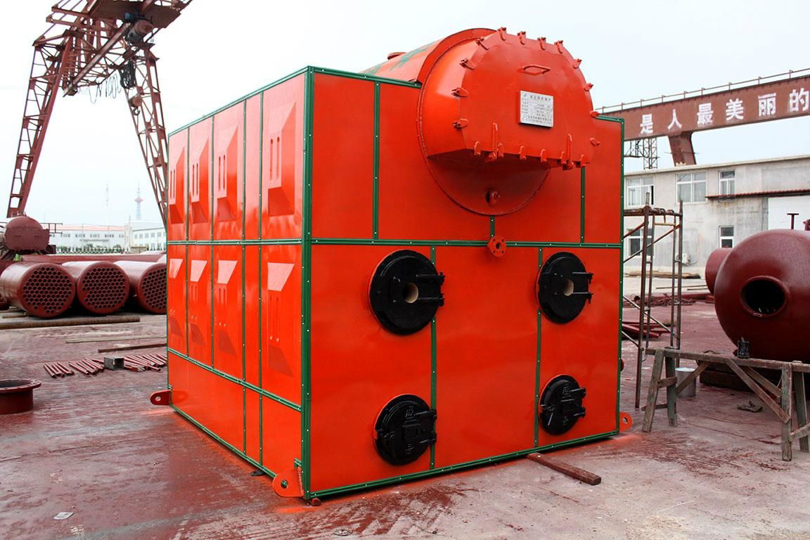 New type of atmospheric pressure water-cooled grate and threaded pipe boiler 3