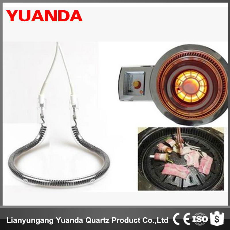 YUANDA quartz halogen infrared heater lamp With CE  2