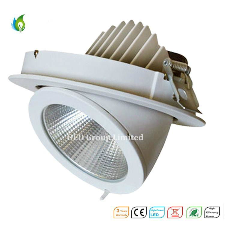 30W Rotatable COB LED Trunk Downlamp with 3 Years Warranty 3