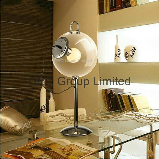 Modern Soap Bubble Table Lamps Round Clear Glass Table Lightings for Home