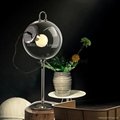 Modern Soap Bubble Table Lamps Round Clear Glass Table Lightings for Home 2