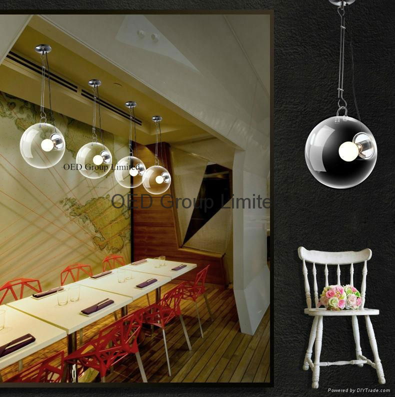 Glass Soap Bubble Pendent Lamps Brief Novelty Pendent Lightings E27 LED Bar Lamp 5