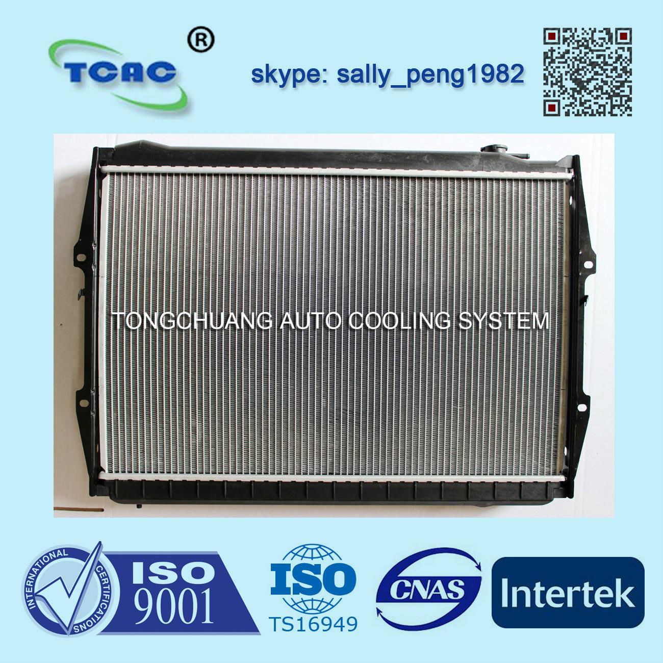 Aluminum auto radiator DPI 1512 for TOYOTA T100 AT from OEM 2