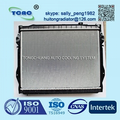 Hot sale aluminum auto radiator for TOYOTA TOCOMA AT