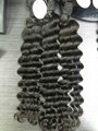 China hair factory direct supply curly hair type  deep wave hair bundle  5