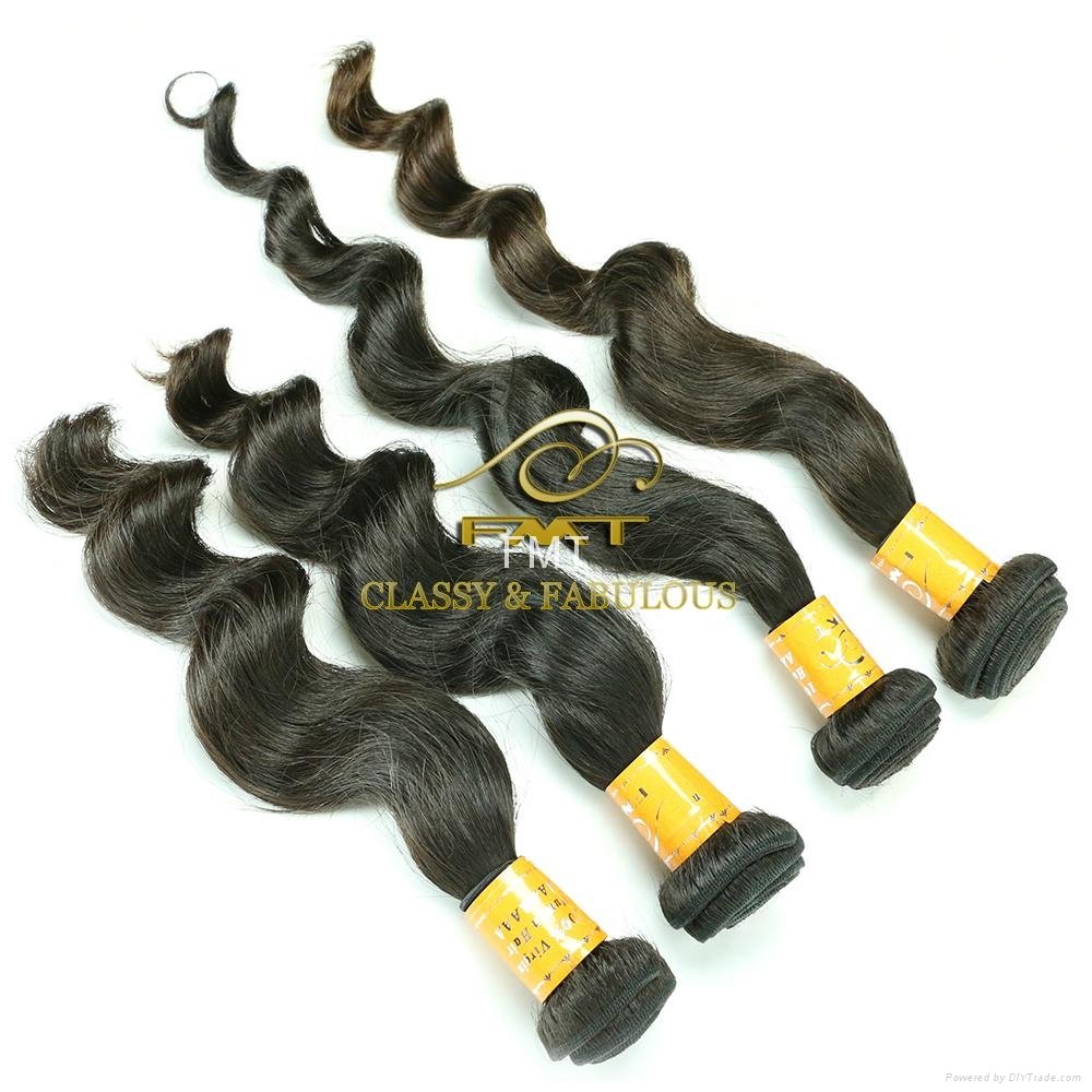   Good quality cheap price loose wave  human hair extension  2