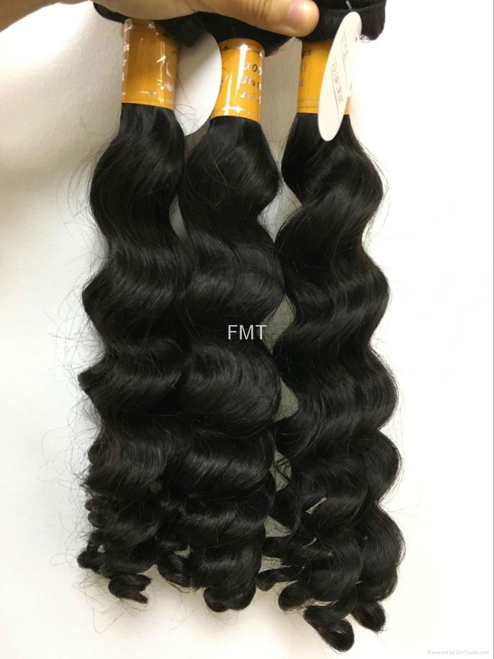   Good quality cheap price loose wave  human hair extension  3