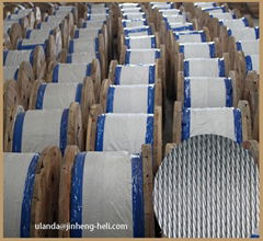 Galvanized steel messenger wire 3/16 inch