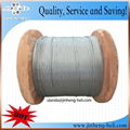 Galvanized steel messenger wire 3/16 inch 3