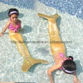 China customized children mermaid tail swimwear for swimming with mono fin