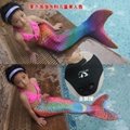 2016 wholesale Mermaid fish tail junior girls sexy shiny beach swimwear