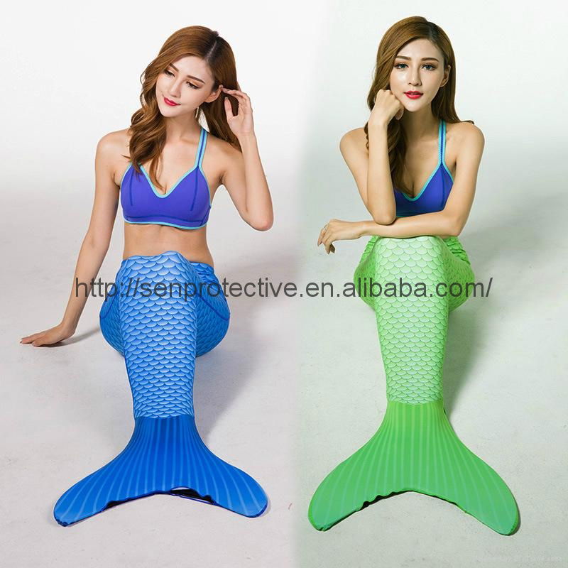 China wholesale fish tail sexy women adult shiny swimwear  4