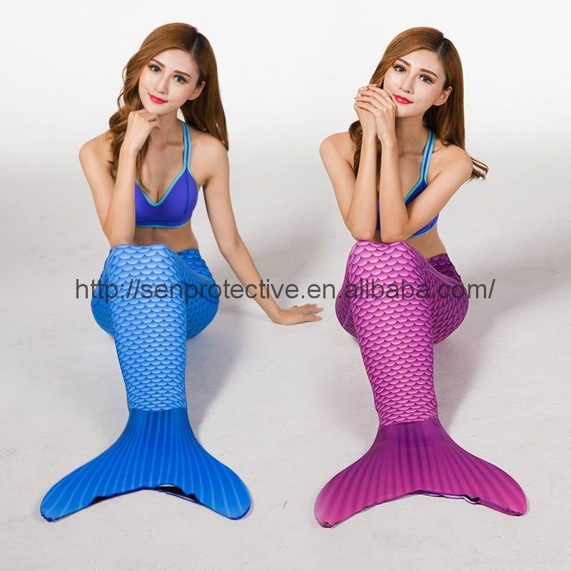 China wholesale fish tail sexy women adult shiny swimwear  5