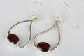 Wholesale Sterling Silver Faceted Garnet Earring  2