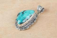 Wholesale Turquoise Sterling Silver Gemstone Pendant 2