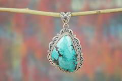 Wholesale Turquoise Sterling Silver Gemstone Pendant