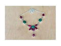 Wholesale Ruby Emerald Necklace Sterling