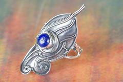 Wholesale Lapis Lazuli Gemstone 925 Silver Ring