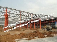 Fabricated Steel Industrial Steel Buildings with Galvanized steel Surface treatm