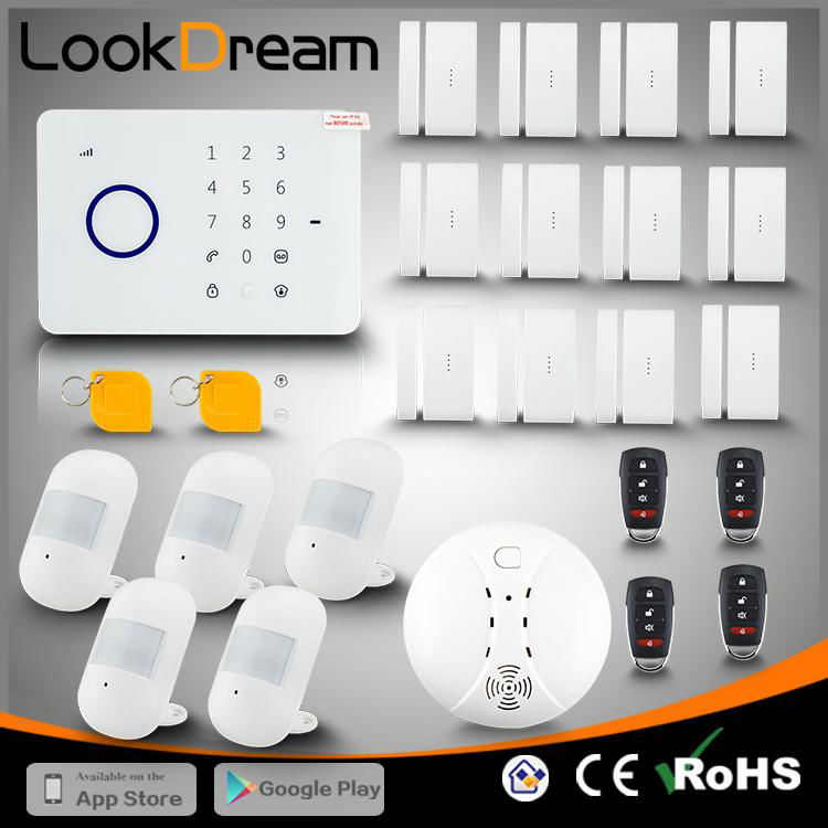 Lookdream Smart Touch Security Wireless GSM Burglar Alarm Companies