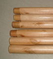 Varnished wooden broom handle 1