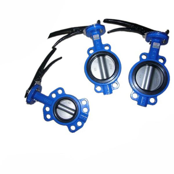 Soft seal wafer butterfly valve for oil and gas dn50 dn100 in full