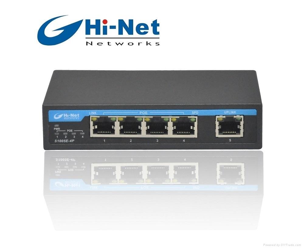 5 port POE switch with CE certification