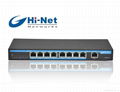 Hot sale 8 port gigabit POE switch with 1 uplink port 