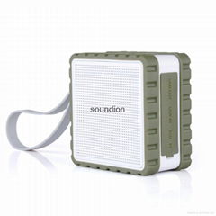 waterproof IPX6 bluetooth speakers with powerbank for outdoor sport